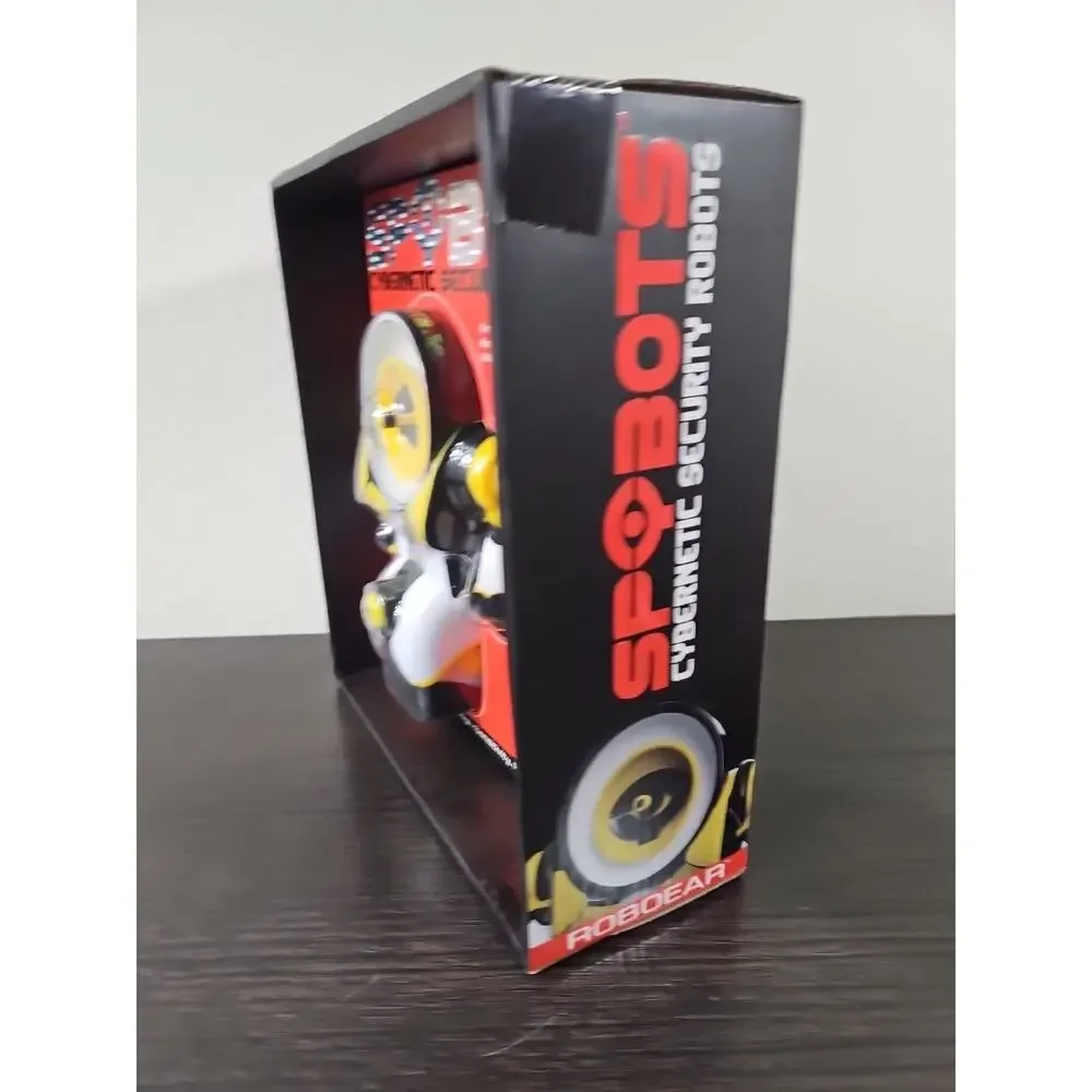 SPYBOTS Cybernetic Security Robot Robitic Camera Yellow Transmits 100 Feet
